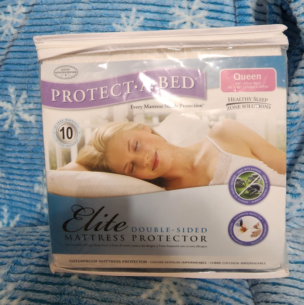 New Queen Protect A Bed Silent Waterproof Mattress Protector